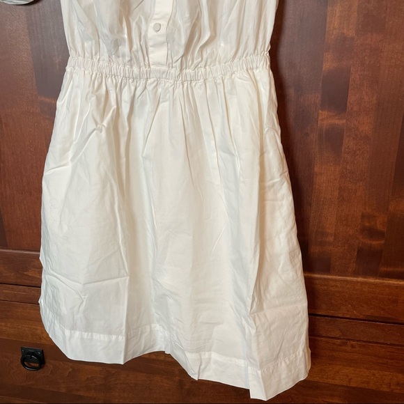 Relisted! J Crew S Cottagecore White Puff Sleeve Cotton Poplin Shirtdress - Picture 12 of 17